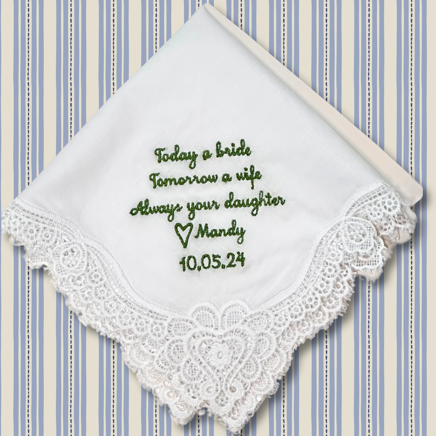 Personalized Wedding Handkerchief