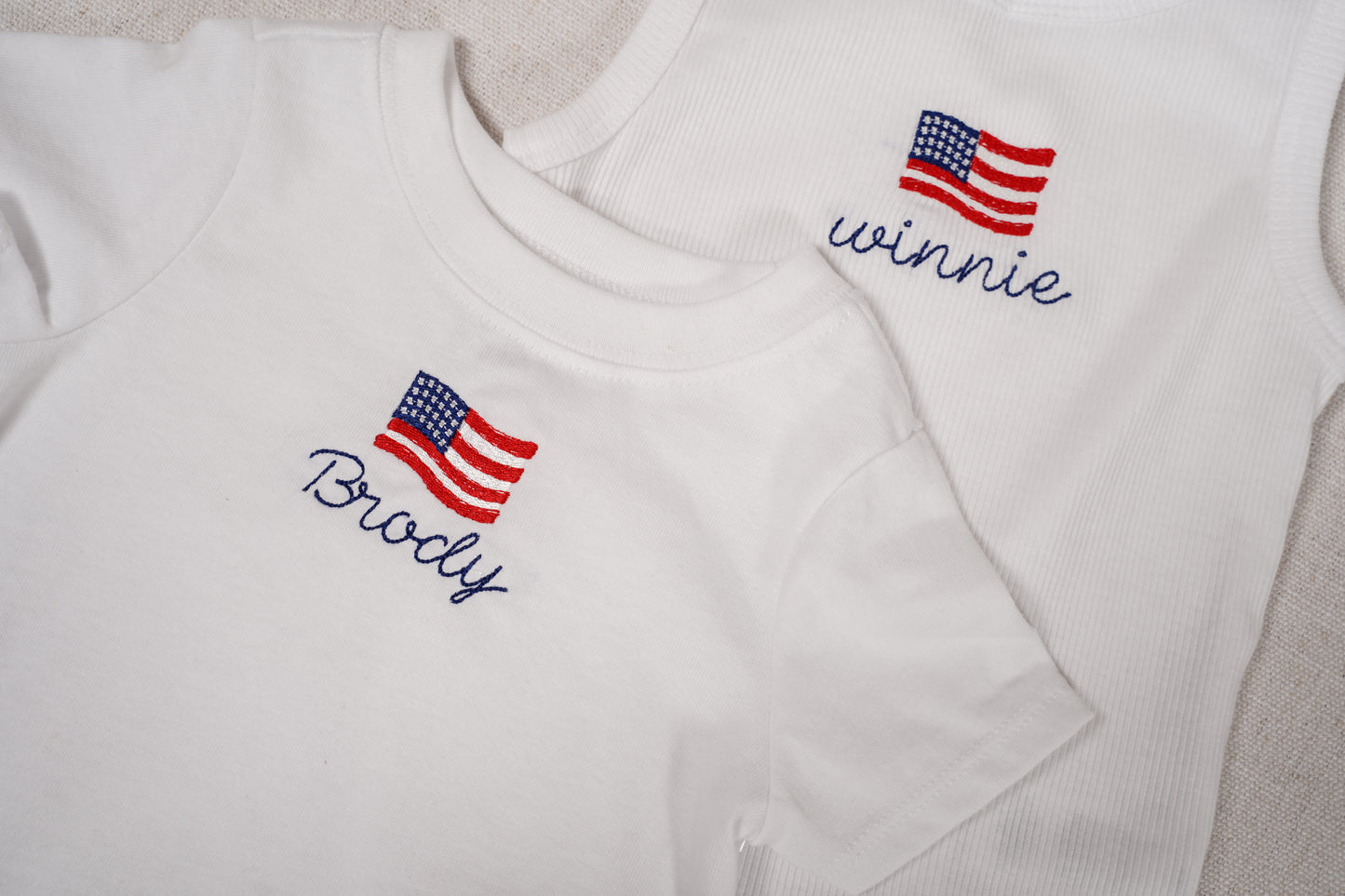 Custom Embroidered Tee – Choose Your Design or Monogram