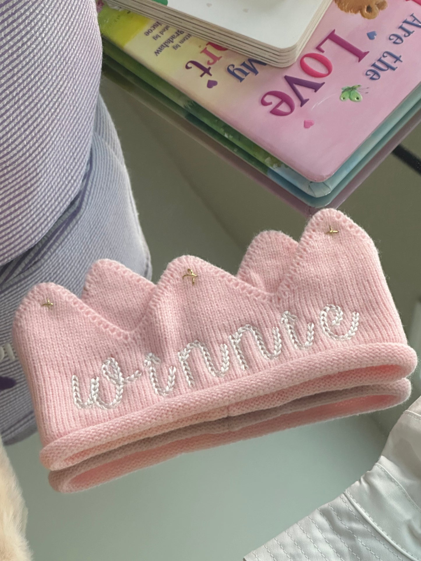 Embroidered Baby Crown