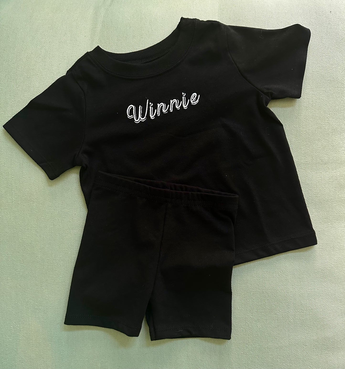 Double Satin Black Tee